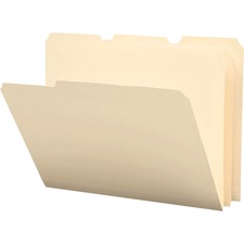Smead 1/3 Tab Cut Poly File Folders - Manilla - Top Tab - Assorted Tabs - Case of 12