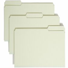 Smead Recycled Pressboard File Folders with 1" Accordion Gusset - Case of 25 Folders