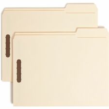 Smead Reinforced 2/5-Cut Right Tab Folders with Two Fasteners - Case of 50 Folders