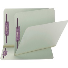 Smead Straight Tab File Folders with SafeSHIELD Fasteners - Case of 25 Folders