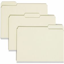 Smead 1/3-Cut Tab File Folders with SafeSHIELD Fasteners - Case of 25 Folders