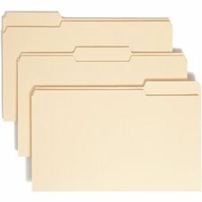 Smead 1/3 Tab Cut 100% Recycled Legal File Folders - Case of 100