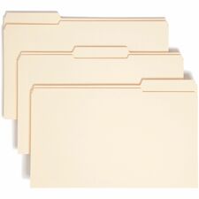 Smead 1/3 Tab Cut Legal Recycled Expanding File Folders - 1 1/2" Expansion - Case of 50 Folders