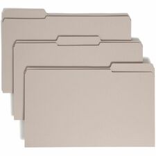Smead Gray File Folders with Reinforced Tabs - Case of 100 Legal-Size Folders