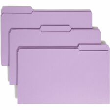 Smead Lavender File Folders with Reinforced Tabs - Case of 100 Legal-Size Folders