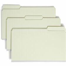 Smead 1/3 Tab Cut Legal Recycled File Folders - Gray - 2" Expansion - Case of 25