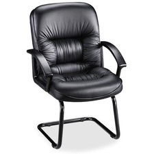 Lorell Tufted Leather Executive Guest Chair