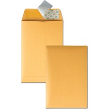 Quality Park Redi-Strip Kraft Catalog Envelopes - 6"W x 9"L - Case of 100 Envelopes