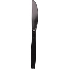 Dixie Heavyweight Disposable Knives - Black - Case of 1000 Knives