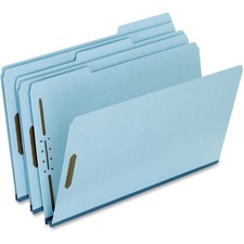 Pendaflex Blue Pressboard Expansion Fastener Folders - Case of 25 Legal-Size Folders