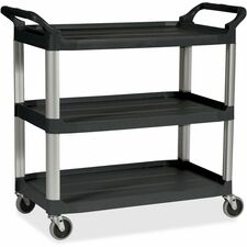 Rubbermaid Commercial Service Cart - Black