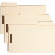 Smead Supertab Legal Recycled Fastener Folder - 3/4" Expansion - Two 2K Fasteners - Case of 50