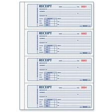 rediform rent receipt book 100 sheet s 3 part carbonless 2 75 x 7 form 