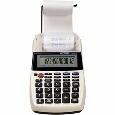 Victor 1205-4 12 Digit Portable Printing Calculator