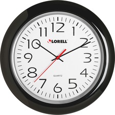 Lorell 13 1/4" Round Quartz Wall Clock