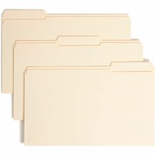Smead 1/3 Tab Cut Legal Recycled Fastener Folder - Two SafeSHIELD Fasteners - Case of 50