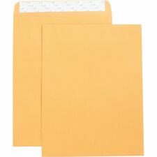 Business Source Self Adhesive Kraft Catalog Envelopes - 10" x 13" - Case of 250 Envelopes