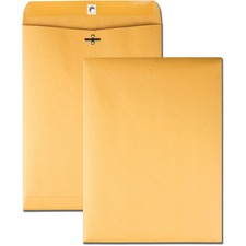 Business Source 32 lb. Kraft Clasp Envelopes - Case of 100 Envelopes