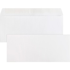 Business Source Plain Peel/Seal Business Envelopes - Case of 500 Envelopes