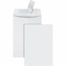 Quality Park Redi-Strip White Catalog Envelopes - 6 1/2"W x 9 1/2"L - Case of 100 Envelopes