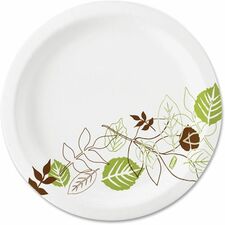 Dixie 6 3/4" Medium Weight Paper Plates - Case of 1000 Plates
