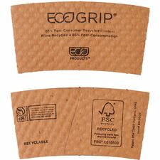 Eco-Products EcoGrip Hot Cup Sleeve - Case of 1300 Sleeves