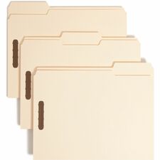 Smead 1/3-Cut Tab Heavy-Duty File Folders with Two Fasteners - Case of 50 Folders