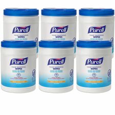 Purell Sanitizing Wipes - Case of 6 Canisters