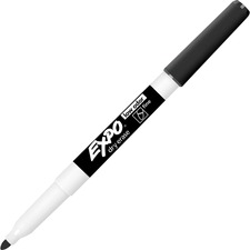 Expo Fine Point Dry Erase Markers - Black - Case of 12 Markers