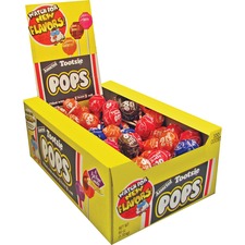 Tootsie Assorted Flavors Candy Center Lollipops - Case of 100 Pieces