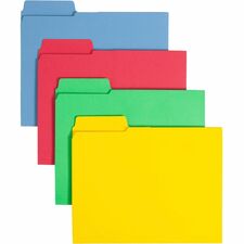 Smead Reinforced 1/3 Tab Cut Recycled File Folders - Manilla - Top Tab - Left Tabs - Case of 100