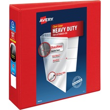 Avery® Heavy-Duty View 3 Ring Binder, 3 One Touch EZD® Rings, 3.5 Spine,  1 Black Binder (79693)