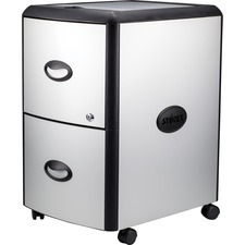 Storex Metal-Clad Mobile Filing Cabinet