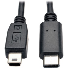 Tripp Lite 6' USB 2.0 Hi-Speed Cable - 5-Pin Mini-B to USB Type-C