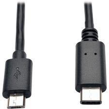 Tripp Lite 6' USB 2.0 Hi-Speed Cable - Micro-B to USB Type-C