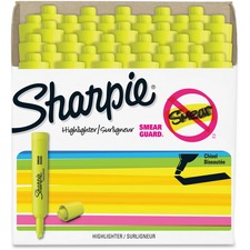 Sharpie Tank Highlighters - Fluorescent Yellow - Case of 36