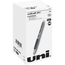 uni-ball 207 Retractable Black Gel Pens - Case of 36 Pens