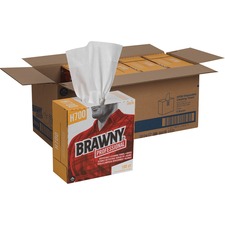 Brawny H700 Disposable Cleaning Towels in Tall Box - Case of 500 Towels