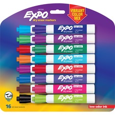 Expo Chisel Point Dry Erase Markers - 16 Colors