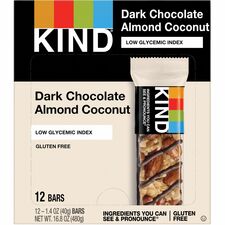 Kind Dark Chocolate Almond/Coconut Snack Bar - Case of 12 Bars