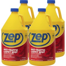 Zep High-Traffic Carpet Spot Remover & Cleaner - Case of Four One-Gallon Bottles