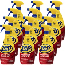 Zep High-Traffic Carpet Spot Remover & Cleaner - Case of 12 Spray Bottles