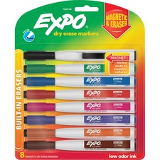 Expo Magnetic Fine Point Dry Erase Markers - 8 Colors