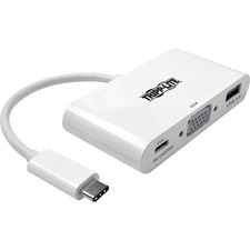 Tripp Lite USB-C to VGA Multiport Video Adapter/Converter