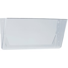Storex Clear Stacking Wall Pocket - Legal Size