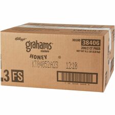 Keebler Grahams Honey Crackers - Case of 200 Packs
