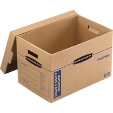 Bankers Box SmoothMove Maximum Strength Moving Boxes - 12 1/4"W x 18 1/2"D x 12"H - Case of 8 Boxes