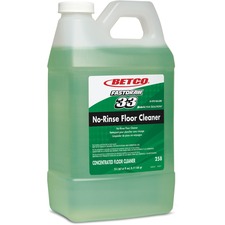 Betco Fastdraw 33 No-Rinse Floor Cleaner - Case of 4 Bottles