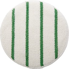 Rubbermaid Commercial Green Stripe Carpet Bonnet - 19" Diameter