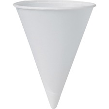 Solo Co-Forward 4.25 oz. Paper Cone Cups - Case of 5000 Cups
